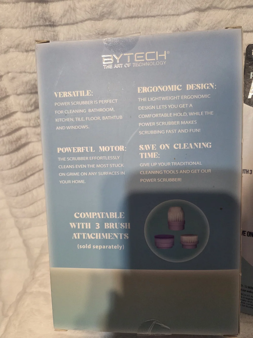 Nib Power Scrubber with Detachable Brush Head  And Attachment set